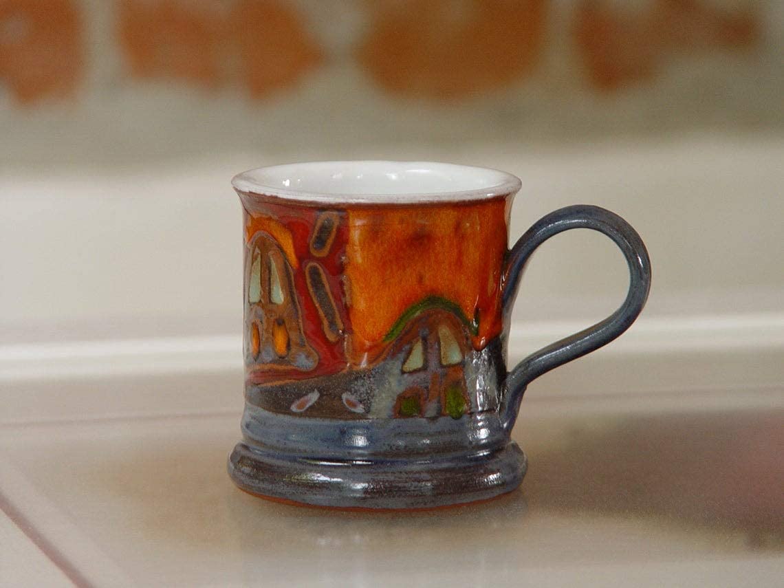 Coffee Mug - Handmade Colorful Ceramic Mug - Espresso Cup - Demitasse Cup - Teacup - Ceramics and Pottery - Danko Pottery