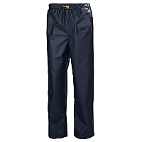 Helly-Hansen Workwear Gale Waterproof Men's Rain Pants with Adjustable, Elastic Waist and Bottom Leg with Snap Buttons