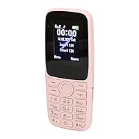 Senior Mobile Phone, 1400mAh Unlocked Mobile Phone Large Font 2.4 Inch Screen Big Button for Home (Pink)