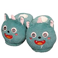 Cute cartoon animal slippers universal size super soft winter plush slippers warm home indoor slippers