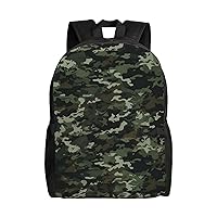 Kururi Camouflage Print Backpack Laptop Backpack Waterproof Weekender Bag Travel Bag For Work Travel Hiking Camping