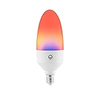 Candle Color, E12 Polychrome Technology™, Wi-Fi Smart LED Multicolors Light Bulb, 26 addressable Zones per Candle, No Bridge Required, Works with Alexa, Hey Google, HomeKit and Siri