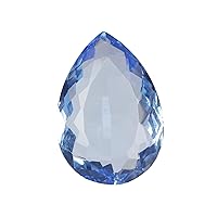 REAL-GEMS 57.25 Ct Blue Topaz Pear Shaped Healing Crystal