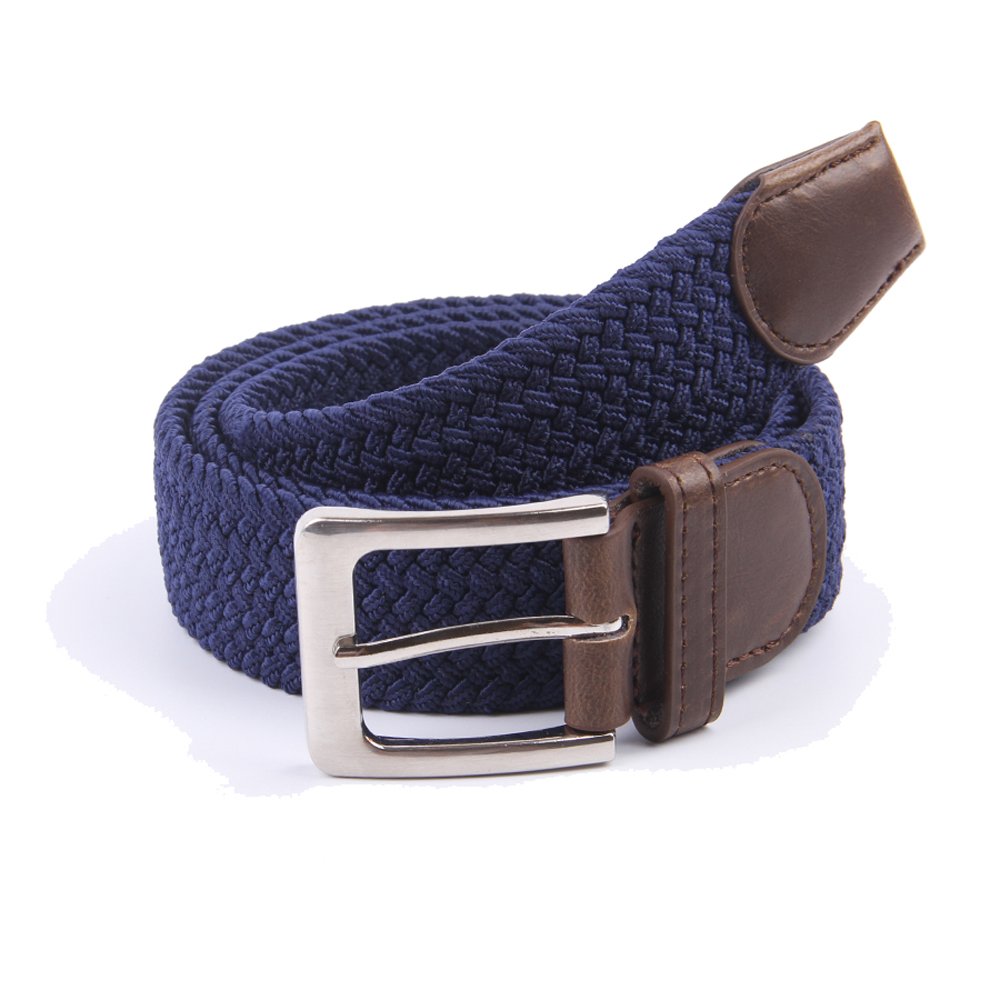 Canvas Elastic Fabric Woven Stretch Multicolored Braided Belts