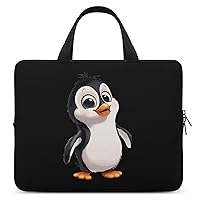 Cute Penguin Travel Laptop Bag Sleeve Case With Handle Shockproof Notebook Briefcase Protective Cover