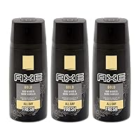 AXE Body Spray Gold Oud Wood & Fresh Vanilla, 5.07 oz (Pack of 3) (Package May Vary)