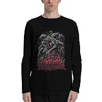 Rock Band T Shirts The Black Dahlia Murder Men's Cotton Crew Neck Tee Long Sleeve Tops Black