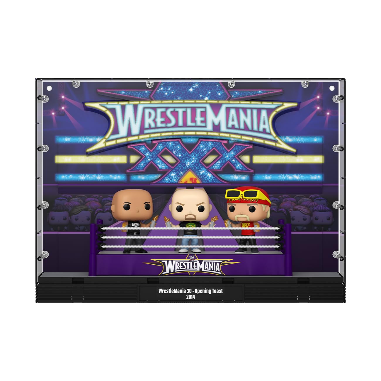 Funko Pop! Moments Deluxe: WWE - Wrestlemania 30 - Opening Toast, The Rock, Stone Cold Steve Austing, Hulk Hogan