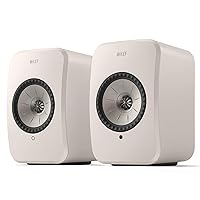 KEF LSX II LT Wireless HiFi Speakers (Stone White, Pair) KEF LSX II LT Wireless HiFi Speakers (Stone White, Pair)
