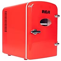 RCA Mini Compact Refrigerator - Red, 0.14 Cubic Feet
