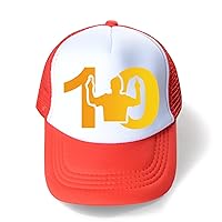Kids Trendy Patchwork Sun Hat Soccer Stars Graphic Snapback Hat-Messi Casual Adjustable Baseball Hat Mesh for Boys
