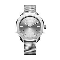 Milano D1 Analog Watch, Silver, Bracelet