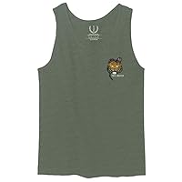 0252. Tiger Graphic Traditional Japanese Tattoo Till Death Society Men's Tank Top