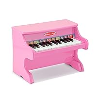 Melissa & Doug Learn-to-Play Pink Piano With 25 Keys and Color-Coded Songbook - Baby Piano, Kids Piano Toy, Toddler Piano Toys For Ages 4+