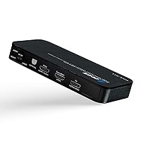 OREI eARC 4K 60Hz Audio Extractor, Converter Sound Bar 18G HDMI 2.0 ARC Support - HDCP 2.2 - Dolby Digital/DTS Passthrough CEC, HDR, Dolby Vision, Dolby Atmos HDR10 Support.