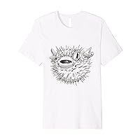 Great puffer fish motif – sea fish toxic fish poison sea Premium T-Shirt