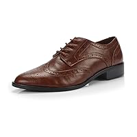 Berry Women's Comfortable Low Heels Casual Oxford Perforated Brogue Daily Shoe
