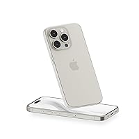 PEEL Original Super Thin Case Compatible with iPhone 15 Pro (Clear Hard) - Ultra Slim, Sleek Minimalist Design, Branding Free - Protects & Showcases Your Device