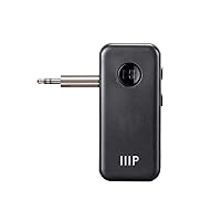 Monoprice Bluetooth 5 Receiver/Car Kit, Portable Wireless Audio Adapter 3.5mm Aux Stereo Output (Bluetooth 5, A2DP, Built-in Microphone) for Home Audio Music Streaming Sound System