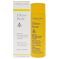 L'Erbolario Effetto Reale Intense Nourishment Shampoo - Infused with Chestnut Honey - Promotes Strong Roots - Leaves Hair Easy to Comb - Suitable for Dry and Brittle Hair - Silicone Free - 6.7 oz