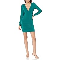 Speechless Women's Long Sleeve Ruched Bodycon Party Dress