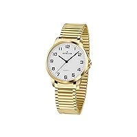 Atrium A37-60 Women's Analogue Quartz Watch with Stainless Steel Strap Flex Band Gold Colour, gold, Bracelet