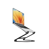 Twelve South Curve Flex | Ergonomic Height & Angle Adjustable Aluminum Laptop/MacBook Stand/Riser, fits 10