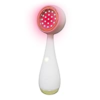 PMD Clean Redvolution - Smart Facial Cleansing Device with Silicone Brush & Age-Defying Red Light Therapy Treatment - Smooths Fine Lines and Wrinkles, Firms and Tones - For Face & Body