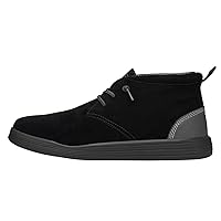 Hey Dude Jo Suede Jet Black Size 9 | Men's Boots | Men's Pull on Boots | Comfortable & Light-Weight
