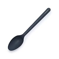 Silicone Ultimate Spoon, Mixing Stirring Serving, Cooking Kitchen Utensil, Flexible Rubber Nonstick Cookware, Rigid Steel Core, Heat-Resistant, Anti-Slip Handle BPA-Free Dishwasher Safe, Gray
