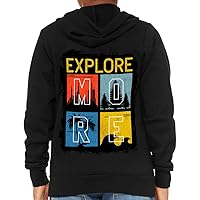 Explore More Kids' Full-Zip Hoodie - Camping Hooded Sweatshirt - Themed Kids' Hoodie