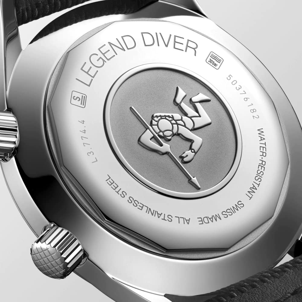 Longines orologio Heritage Legend Diver Blu Watch 42mm blu automatico acciaio L3.774.4.90.2