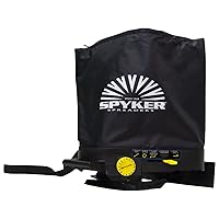 Spyker 25lb Bag Seed Spreader with Material Viewing Window & Easy Calibration System, Black (BCS25)