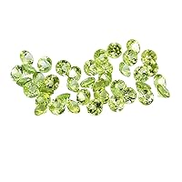 5.00-5.65 Cts of 5 mm AA Round Peridot (10-15 pcs) Loose Gemstones