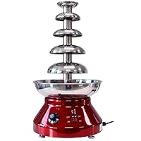 Chocolate Fountain Machine 5 Tier, Stainless Steel Electric Chocolate Fondue Fountain Machine, Large Capacity Chocolate Fountain Machine Commercial For Party, Gathering, Wedding For Nacho Cheese