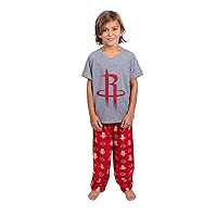 NBA Boys 2 Piece Tee Shirt & Lounge Pants Pajama Set (Sizes 4-20)