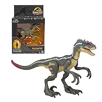 Mattel Jurassic World Mattel Jurassic Park III Hammond Collection Dinosaur Action Figure, Velociraptor with Articulation, 3.75-in Tall