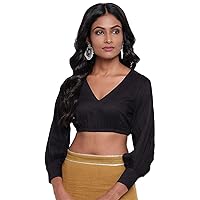 Women's Readymade Stitched Designer Party Wear Bollywood Indian Style Padded Blouse for Saree Crop Top Choli