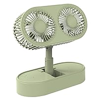 Mini Fan Desktop Small Fans Folding Telescopic 3 File Mini Table Fan portable Motor USB Rechargeable Cooling Electric Fan