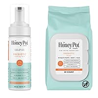 The Honey Pot Company - Prebiotic Wash & Wipe Bundle -