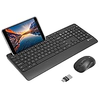 X9 Wireless USB-C Keyboard and Mouse Combo - Dual USB Port Compatibility (USB C + A) - Versatile Mouse Keyboard Combo Wireless w/ 10