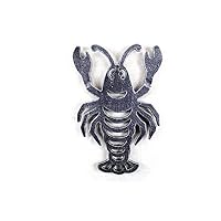 Antique Silver Cast Iron Lobster Trivet 11 Inch - Sea Decoration - Coastal Living