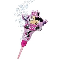 Minnie Mouse Ballooble Bubble Machine Amazon Exclusive Huge Inflatable Bubble Machine for Kids Includes a Stand and Bonus 40oz of Bubble Solution 2 in 1 Play Pattern for Maximum Bubble Toy Fun,Pink