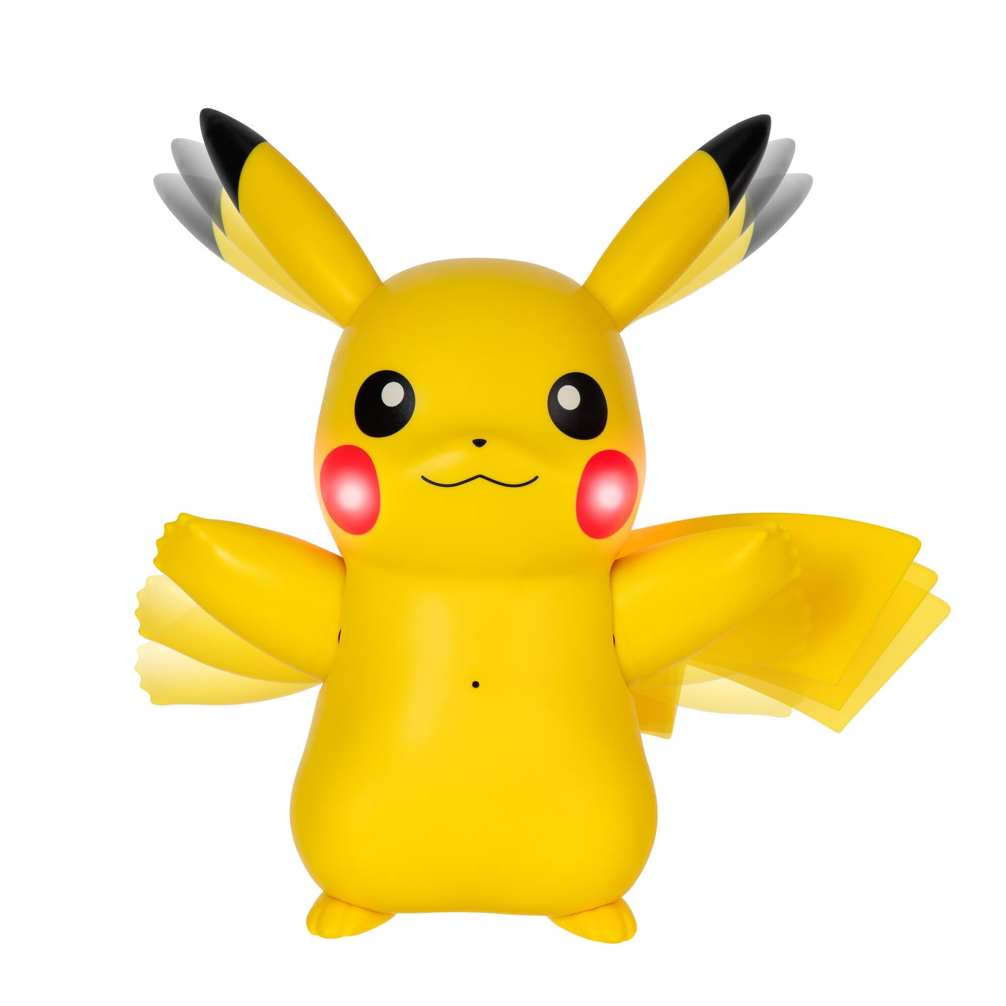 Pokemon Train and Play Deluxe Pikachu - 4.5-Inch Pikachu Figure with Lights, Sounds, and Moving Limbs Plus Interactive Accessories