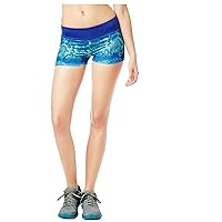 AEROPOSTALE Womens Tie-Dye Running Athletic Workout Shorts, Blue, X-Large