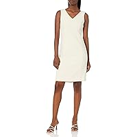 Anne Klein Women's Ridge Crest V-Neck Sheath Dress