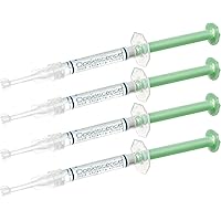 15% Gel Syringes Teeth Whitening - Refill Kit - Low Sensivity - (1 Packs / 4 Syringes) - Carbamide Peroxide - Mint -Made in the USA by Ultradent -D- 5771-1