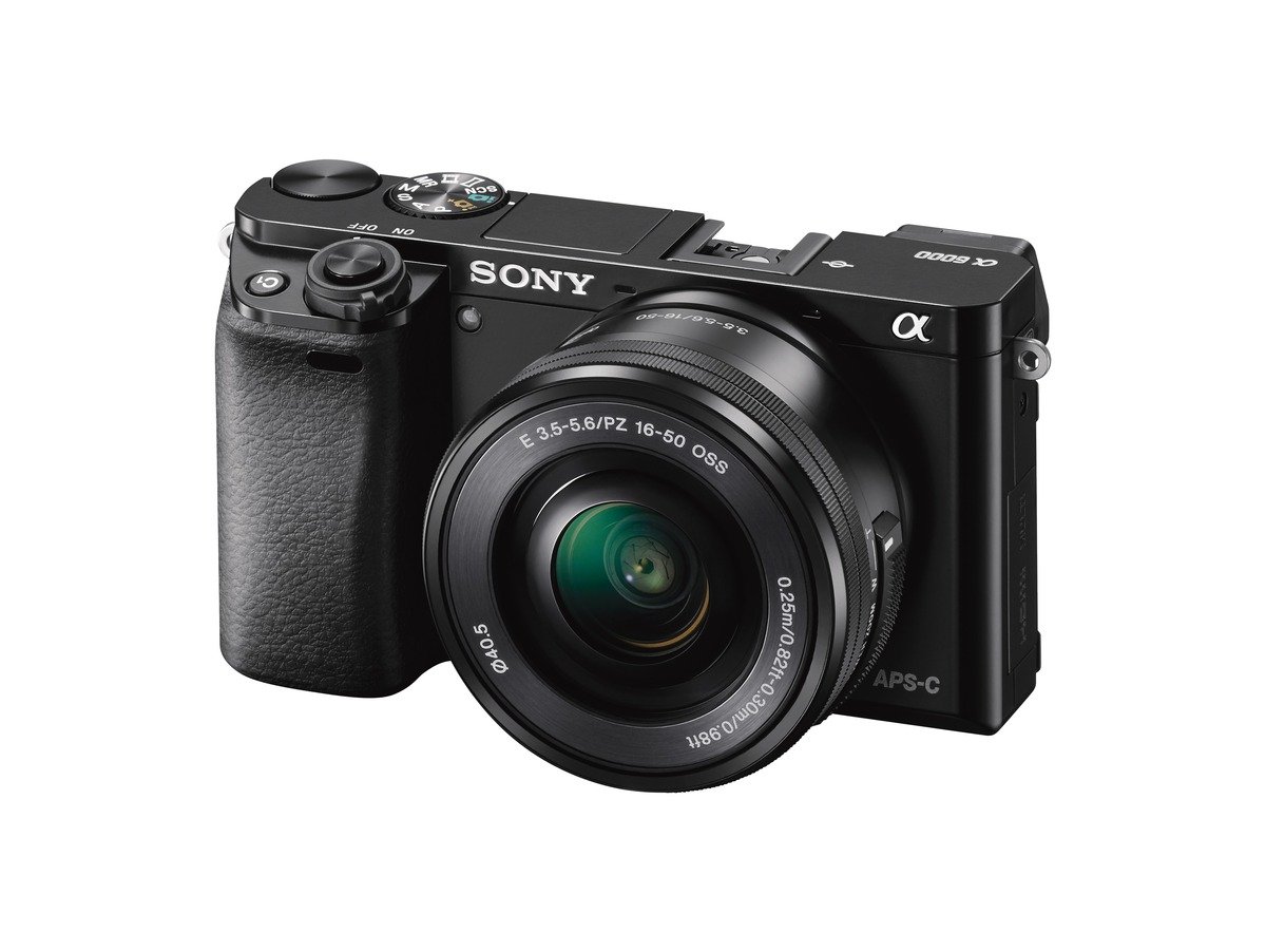 Sony Alpha a6000 Mirrorless Digital Camera w/ 16-50mm and 55-210mm Power Zoom Lenses Black