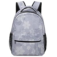 Laptop Backpack for Traveling Vintage Butterflies Snowflakes Carry on Business Backpack for Men Women Casual Daypack Hiking Sporting Bag