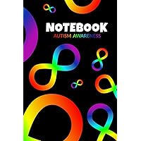 Autism Awareness Notebook: Lined Paper | Autism Neurodiversity Rainbow Infinity Sign | Black Cover Autism Awareness Notebook: Lined Paper | Autism Neurodiversity Rainbow Infinity Sign | Black Cover Paperback